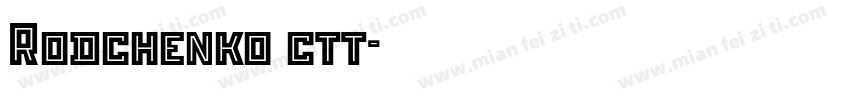 Rodchenko ctt字体转换